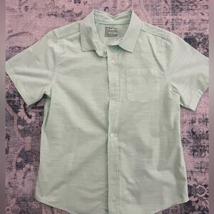 Cat & Jack pastel green button down
